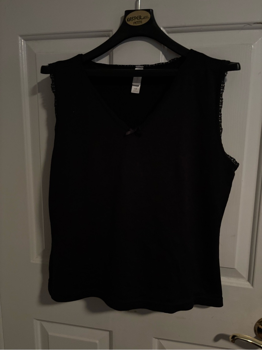 Secret Treasures Black Bow Tank Top